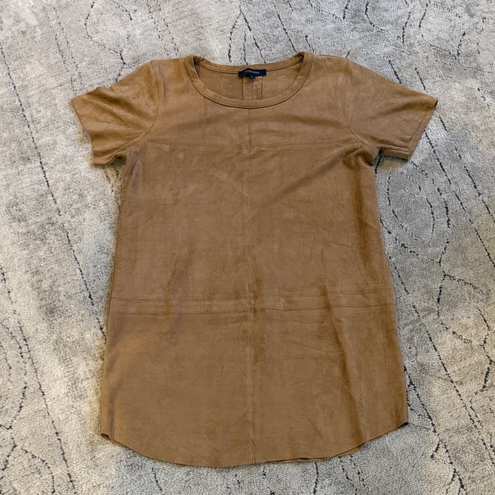 Olivaceous Tan Mini Dress